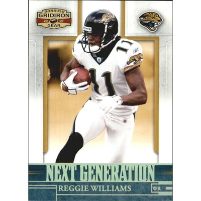2007 Donruss Gridiron Gear Next Generation Gold Holofoil #39 Reggie Williams