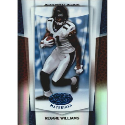 2007 Leaf Certified Materials Mirror Blue #126 Reggie Williams