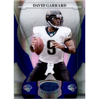 2008 Leaf Certified Materials Mirror Blue #60 David Garrard