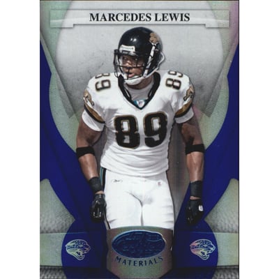 2008 Leaf Certified Materials Mirror Blue #64 Marcedes Lewis