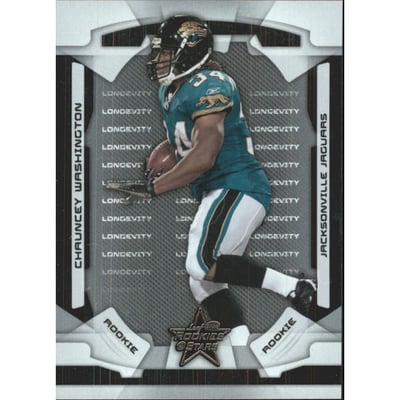 2008 Leaf Rookies and Stars Longevity Parallel Silver #124 Chauncey Washington