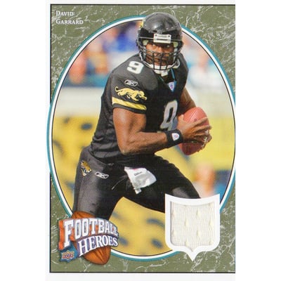 2008 Upper Deck Heroes Jerseys Green Retail #84 David Garrard