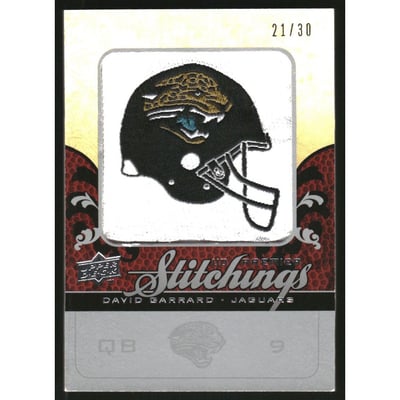 2008 Upper Deck Premier Stitchings College Logo/Variation Silver #PSDG David Garrard