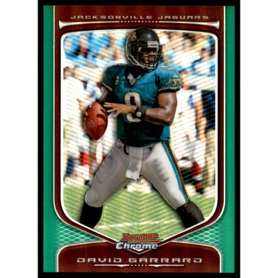 2009 Bowman Chrome Green Refractors #25 David Garrard