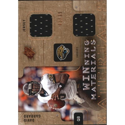 2009 SPx Winning Materials Bronze Dual Swatch #WDG David Garrard