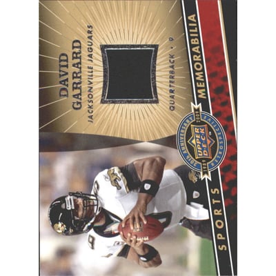 2009 Upper Deck 20th Anniversary Memorabilia #NFLDG David Garrard