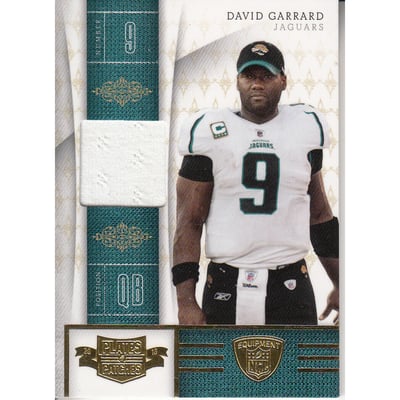 2010 Panini Plates and Patches NFL Equipment #10 David Garrard/130