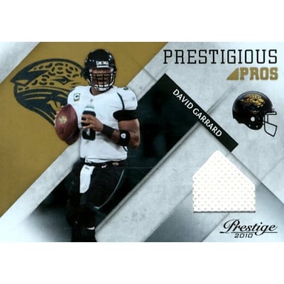 2010 Prestige Prestigious Pros Materials Gold #12 David Garrard