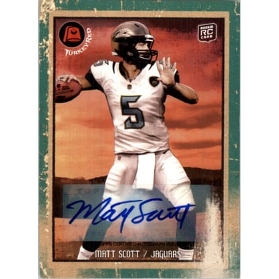 2013 Topps Turkey Red Autographs Green Border #70 Matt Scott