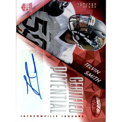 2014 Certified Potential Autographs Mirror Red #PTS Telvin Smith/149