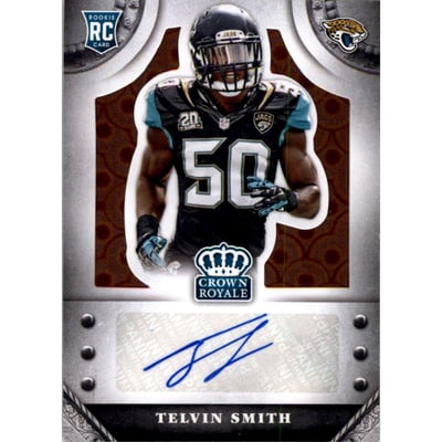 2014 Crown Royale Rookie Signatures Retail Bronze Pyramid #SSS Telvin Smith/75