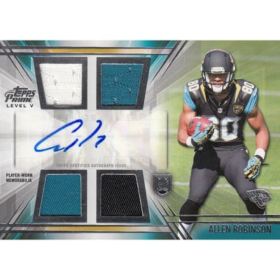 2014 Topps Prime Autographed Relics Level 5 #PVAR Allen Robinson