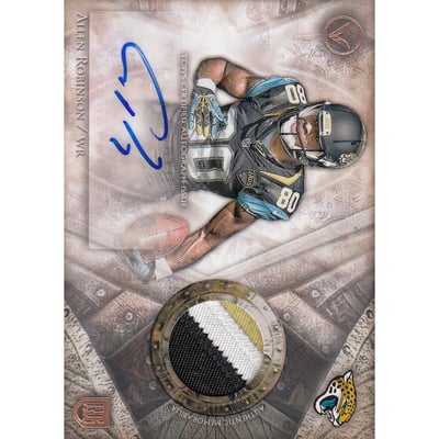 2014 Topps Valor Shield of Honor Patch Autographs #SOHAR Allen Robinson