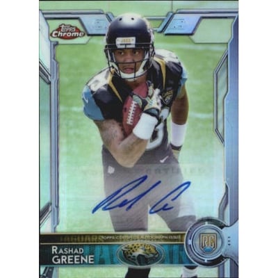 2015 Topps Chrome Mini Rookie Autographs Refractors #147 Rashad Greene