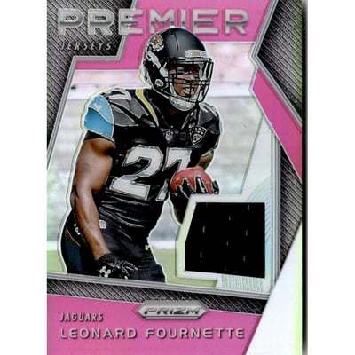 2017 Panini Prizm Prizm Premier Jerseys Pink #12 Leonard Fournette