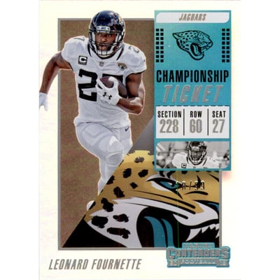 2018 Panini Contenders Championship Ticket #56 Leonard Fournette
