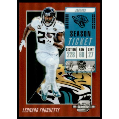 2018 Panini Contenders Optic Red #53 Leonard Fournette