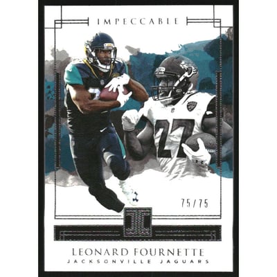 2018 Panini Impeccable #19 Leonard Fournette