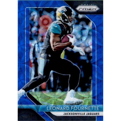 2018 Panini Prizm Prizms Blue Scope #109 Leonard Fournette