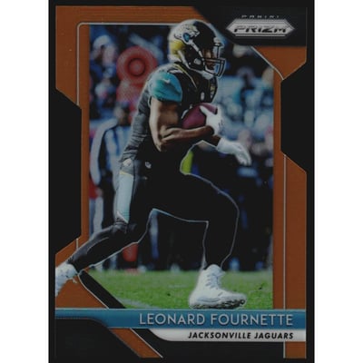 2018 Panini Prizm Prizms Orange #109 Leonard Fournette