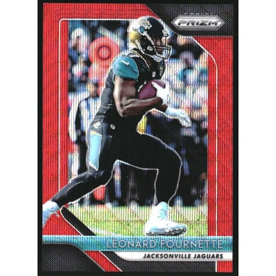 2018 Panini Prizm Prizms Red Wave #109 Leonard Fournette