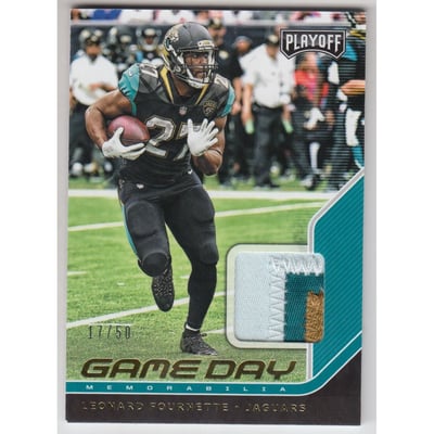 2018 Playoff Game Day Memorabilia Prime #10 Leonard Fournette