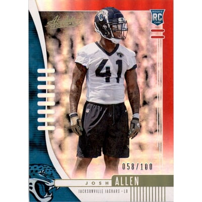 2019 Absolute Spectrum Red #161 Josh Allen