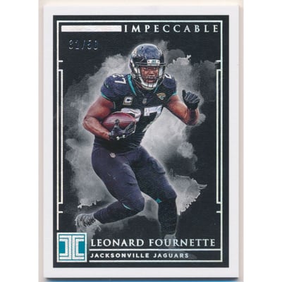 2019 Panini Impeccable Silver #36 Leonard Fournette