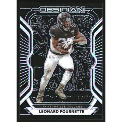 2020 Panini Obsidian Electric Etch Purple #42 Leonard Fournette