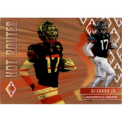2020 Panini Phoenix Hot Routes Orange #14 D.J. Chark Jr.