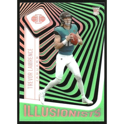 2021 Panini Illusions Illusionists Emerald #10 Trevor Lawrence