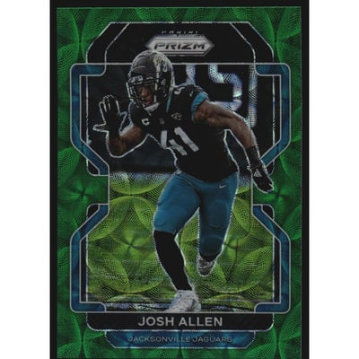 2021 Panini Prizm Prizms Green Scope #15 Josh Allen