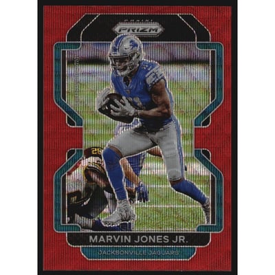 2021 Panini Prizm Prizms Red Wave #12 Marvin Jones Jr.