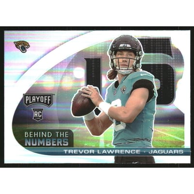 2021 Playoff Behind the Numbers Silver #27 Trevor Lawrence