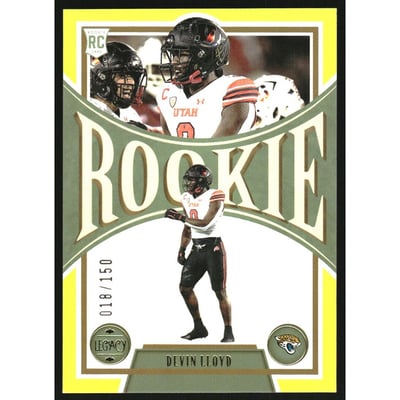 2022 Panini Legacy Yellow #176 Devin Lloyd