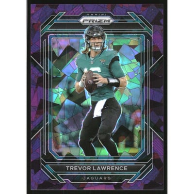 2022 Panini Prizm Prizms Purple Ice #131 Trevor Lawrence