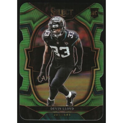 2022 Select Prizm Neon Green Die Cut #43 Devin Lloyd