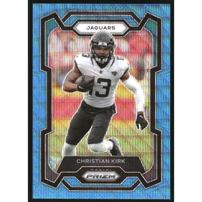 2023 Panini Prizm Prizms Blue Wave #134 Christian Kirk