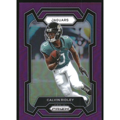 2023 Panini Prizm Prizms Purple #133 Calvin Ridley