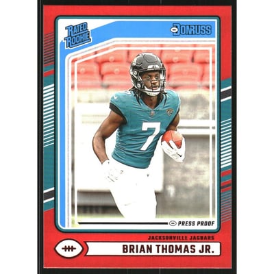 2024 Donruss Press Proof Red #313 Brian Thomas Jr. RR