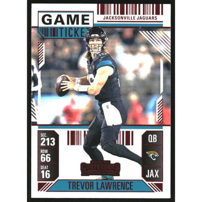 2024 Panini Contenders Game Ticket Red #46 Trevor Lawrence