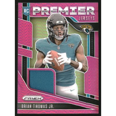 2024 Panini Prizm Premier Jerseys Pink #13 Brian Thomas Jr.
