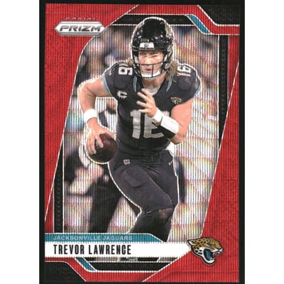 2024 Panini Prizm Prizms Red Wave #129 Trevor Lawrence