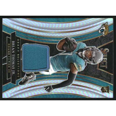 2024 Select Draft Selections Memorabilia Prizm #14 Brian Thomas Jr.