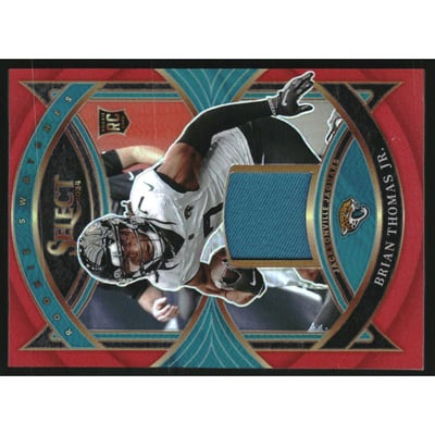 2024 Select Rookie Swatches Prizm Red #25 Brian Thomas Jr.