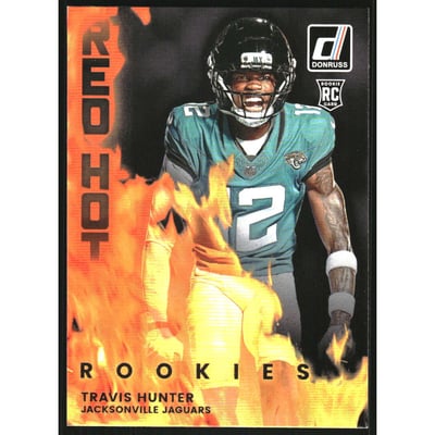 2025 Donruss Red Hot Rookies #1 Travis Hunter