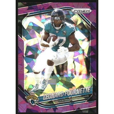 2025 Panini Prizm Prizms Purple Ice #37 Leonard Fournette