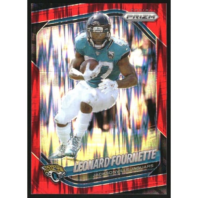 2025 Panini Prizm Prizms Red Flash #37 Leonard Fournette