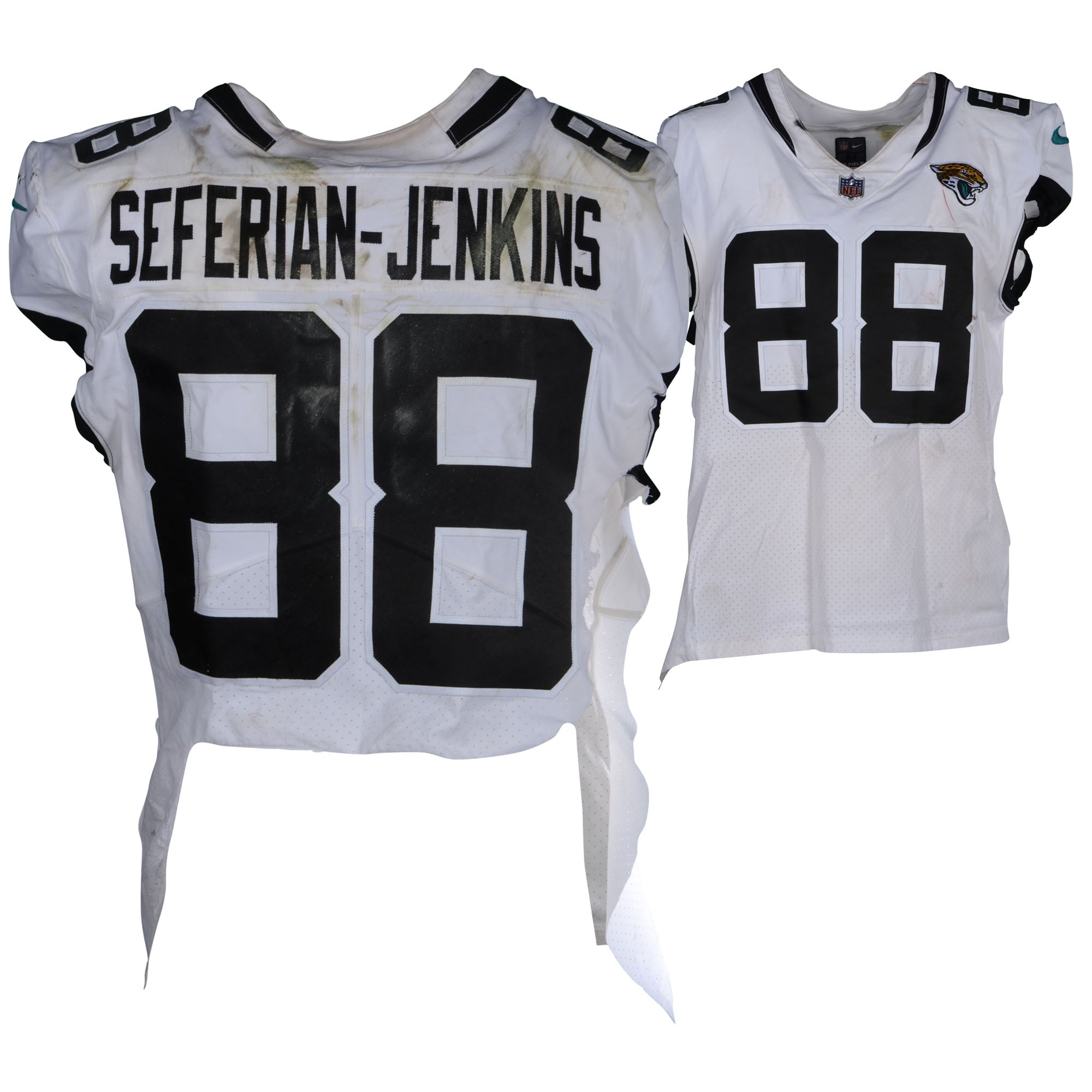 Austin Seferian-Jenkins Jacksonville Jaguars Game-Used #88 White