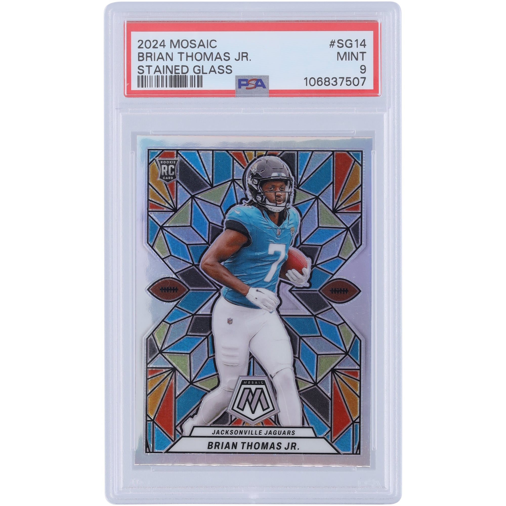 Brian Thomas Jr. Jacksonville Jaguars 2024 Panini Mosaic Stained 
